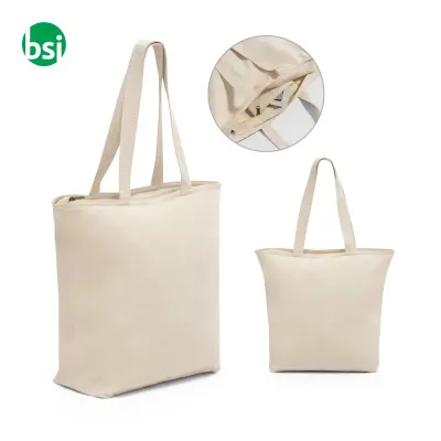 Borsa in cotone con chiusura - HACKNEY