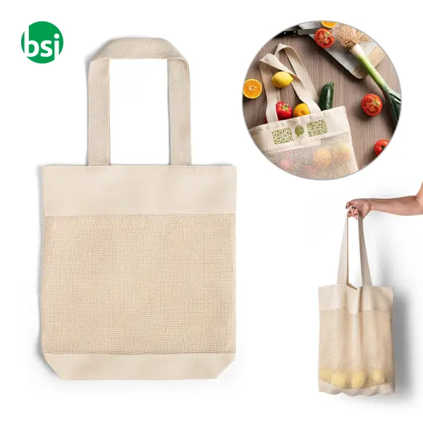Borsa con rete in cotone - MUMBAI -  1