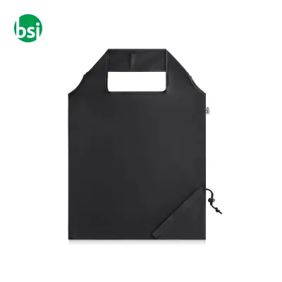 Shopper pieghevole in poliestere riciclato BEIRA - Immagine 12