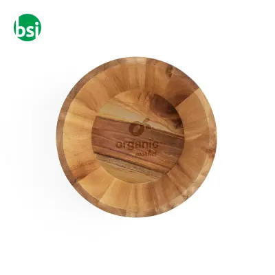 Insalatiera rotonda in legno di acacia SAGE - Immagine 3