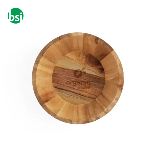 Insalatiera rotonda in legno di acacia SAGE -  3