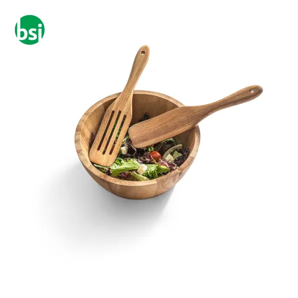 Insalatiera rotonda in legno di acacia SAGE -  7