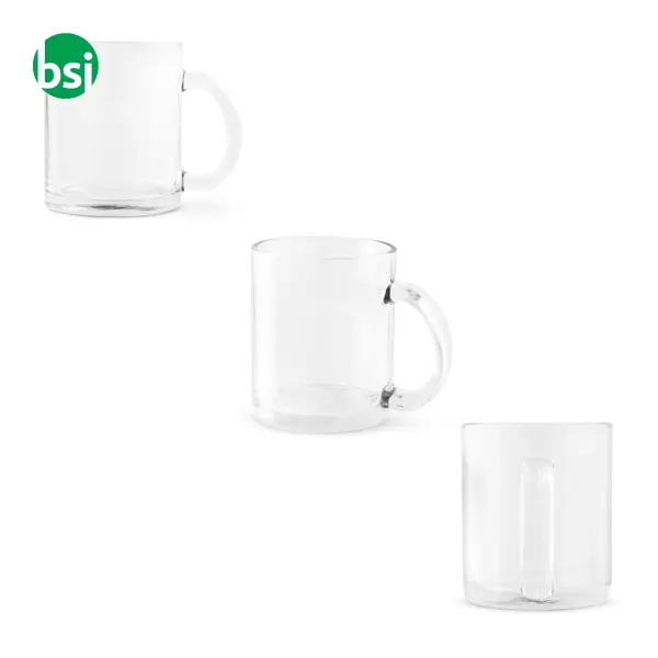 Tazza in vetro a sublimazione 350 ml - CARMO -  1