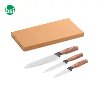 Set di 3 coltelli da cucina in acciaio - BAHARAT