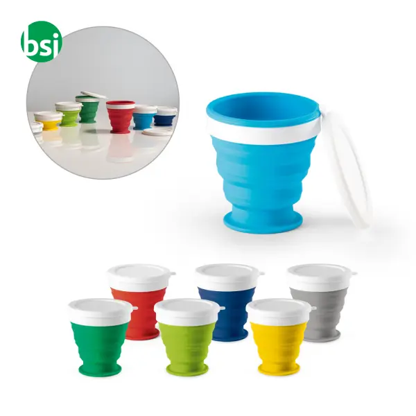 Bicchiere pieghevole in silicone - ASTRADA -  1