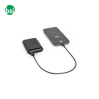 Power bank 8.000 mAh in ABS riciclato - LEAKEY 8 - Immagine 3