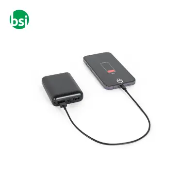 Power bank 10.000 mAh in ABS riciclato - LEAKEY 10 - Immagine 3