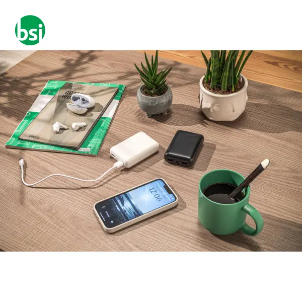 Power bank 10.000 mAh in ABS riciclato - LEAKEY 10 -  5