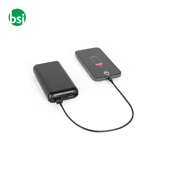Power bank 20.000 mAh in ABS riciclato - LEAKEY 20 -  3