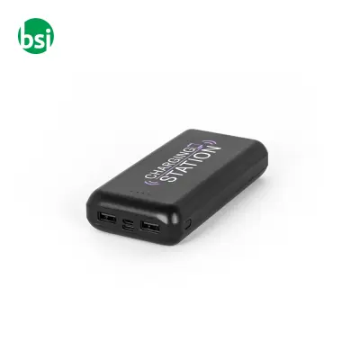 Power bank 20.000 mAh in ABS riciclato - LEAKEY 20 - Immagine 4