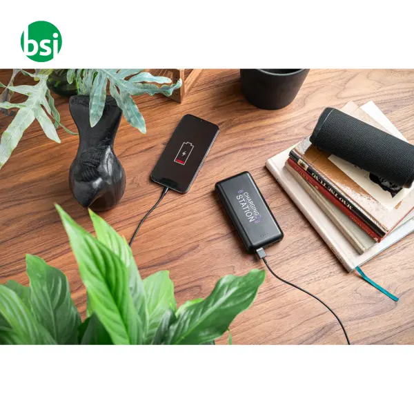Power bank 20.000 mAh in ABS riciclato - LEAKEY 20 -  5