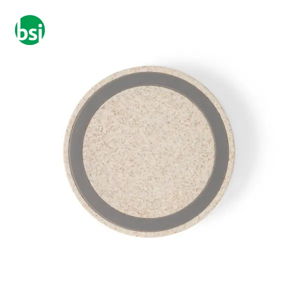 Caricatore wireless 5W in fibra di paglia - CUVIER -  2