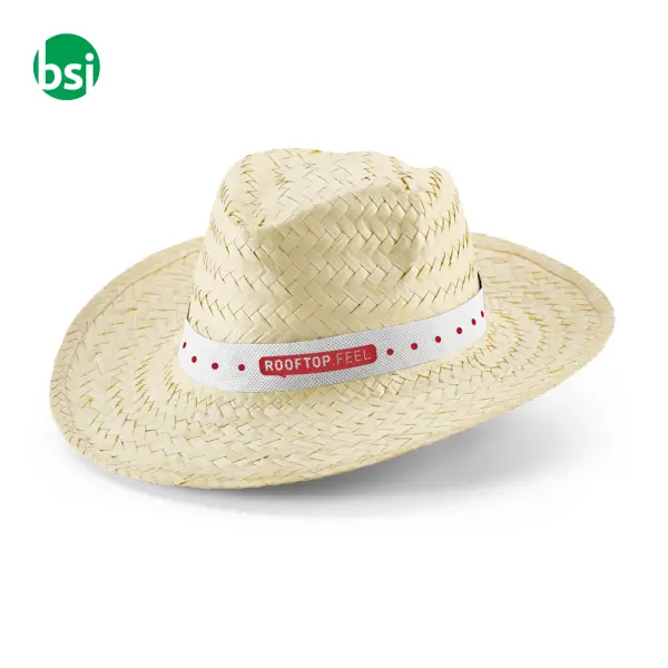 Cappello in paglia naturale - EDWARD POLI -  3