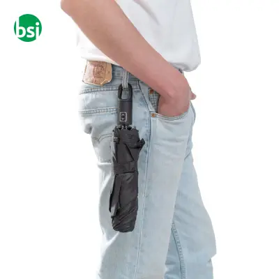 Ombrello in pongee poliestere riciclato - GUSTAVO - Immagine 4