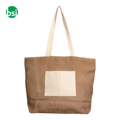Borsa Juta e Cotone personalizzabile 48x35 DARIA - Immagine 2