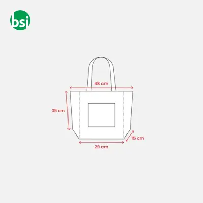 Borsa Juta e Cotone personalizzabile 48x35 DARIA - Immagine 4