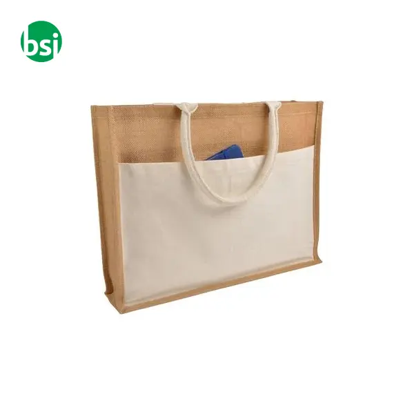 Borsa Juta e Cotone 45x35x12 DELFINA -  1