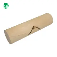 Portabottiglia cilindrico in legno di pino