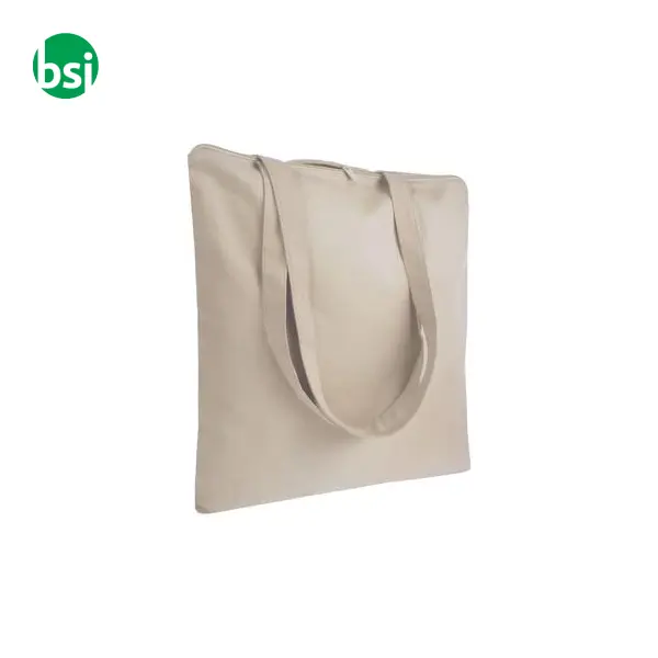 Shopper cotone personalizzate 38X42 con zip EMANUELA -  2