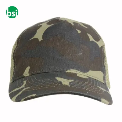 Cappellino mimetico con calotta a rete - Immagine 2