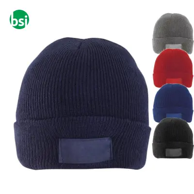 Cappellino invernale in poliestere-acrilico-lana