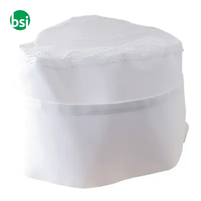 Cappello da cuoco bianco con bordo colorato - Immagine 5