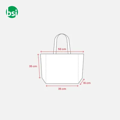 Shopper cotone personalizzate 50x35x16 ADELMA - Immagine 6