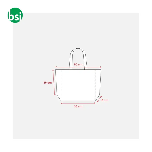 Shopper cotone personalizzate 50x35x16 ADELMA -  6