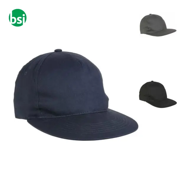 Cappellino baseball in cotone pesante con visiera -  1