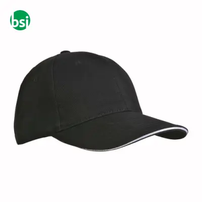 Cappellino in cotone pesante 6 pannelli + velcro - Immagine 19