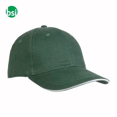 Cappellino in cotone pesante 6 pannelli + velcro - Immagine 17