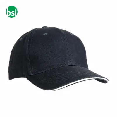 Cappellino in cotone pesante 6 pannelli + velcro - Immagine 16