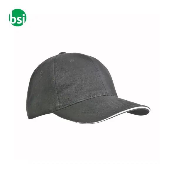 Cappellino in cotone pesante 6 pannelli + velcro -  15