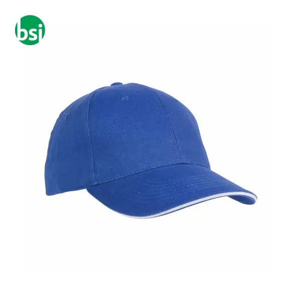 Cappellino in cotone pesante 6 pannelli + velcro -  14