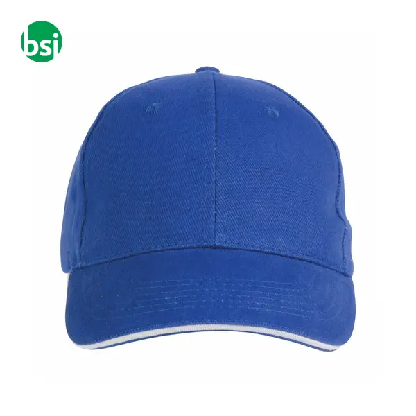 Cappellino in cotone pesante 6 pannelli + velcro -  12