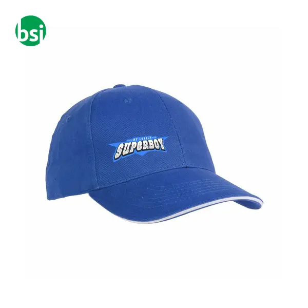 Cappellino in cotone pesante 6 pannelli + velcro -  13