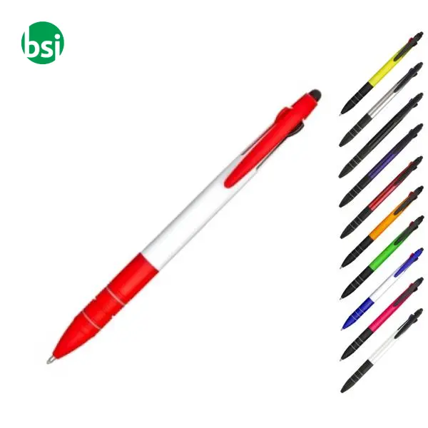 Penna a sfera con 3 colori blu rosso nero -  1