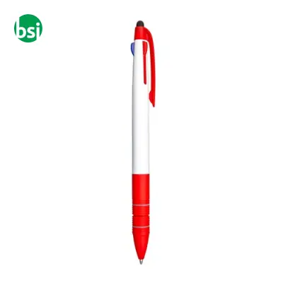 Penna a sfera con 3 colori blu rosso nero - Immagine 10