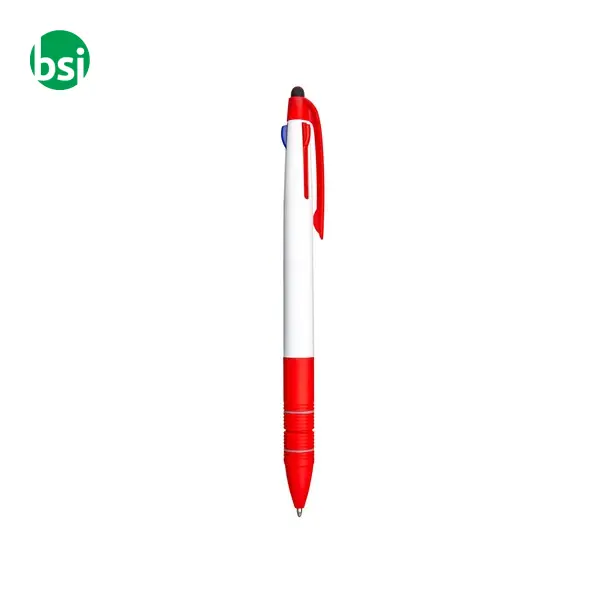 Penna a sfera con 3 colori blu rosso nero -  10