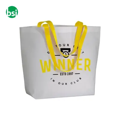 Shopper con soffietto alla base in TNT laminato IAELE - Immagine 3