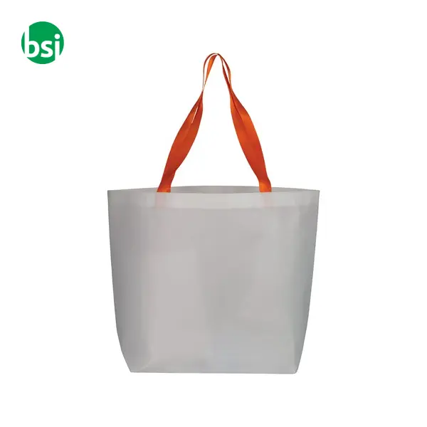 Shopper con soffietto alla base in TNT laminato IAELE -  6