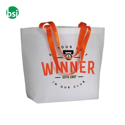 Shopper con soffietto alla base in TNT laminato IAELE - Immagine 7