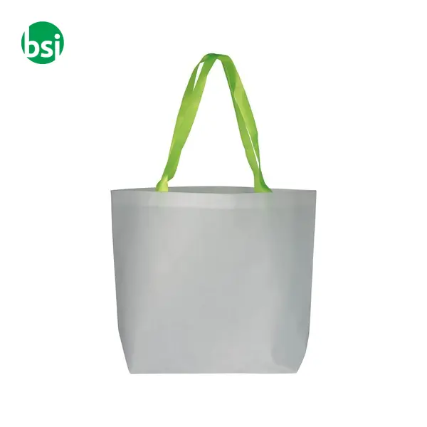 Shopper con soffietto alla base in TNT laminato IAELE -  9