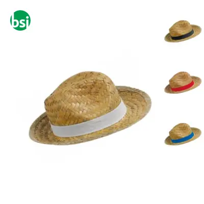 Cappello in paglia con fascia elastica