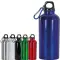 Borraccia in alluminio con moschettone 400ml - Anteprima 1