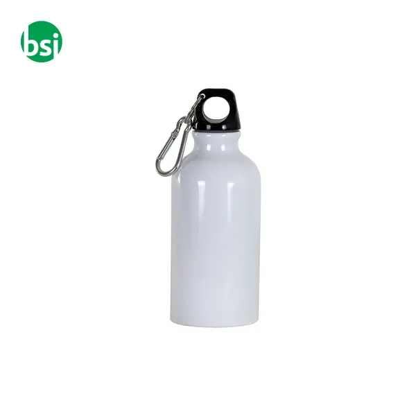 Borraccia in alluminio con moschettone 400ml -  2