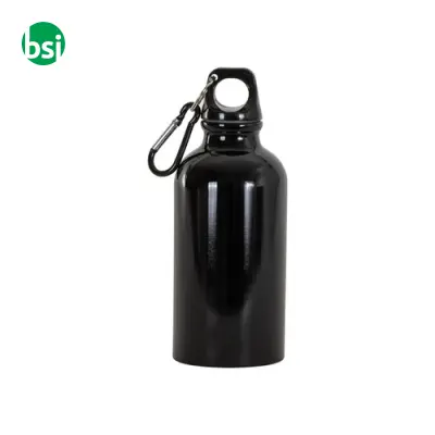 Borraccia in alluminio con moschettone 400ml - Immagine 9