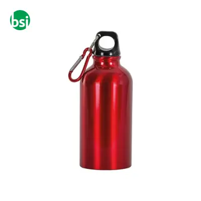 Borraccia in alluminio con moschettone 400ml - Immagine 8