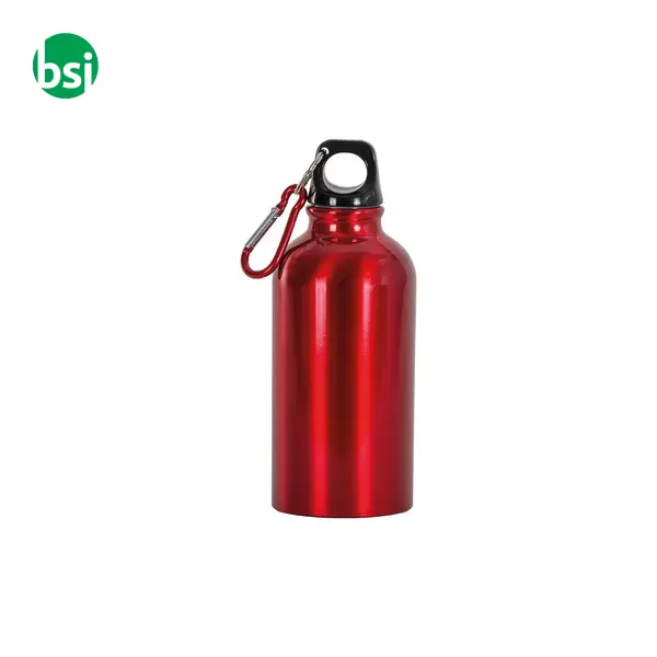 Borraccia in alluminio con moschettone 400ml -  8