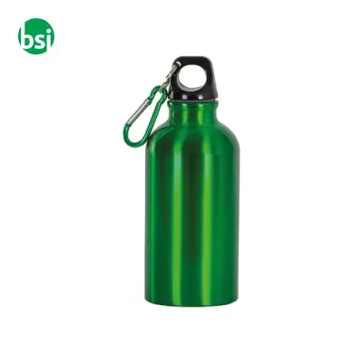 Borraccia in alluminio con moschettone 400ml - Immagine 3
